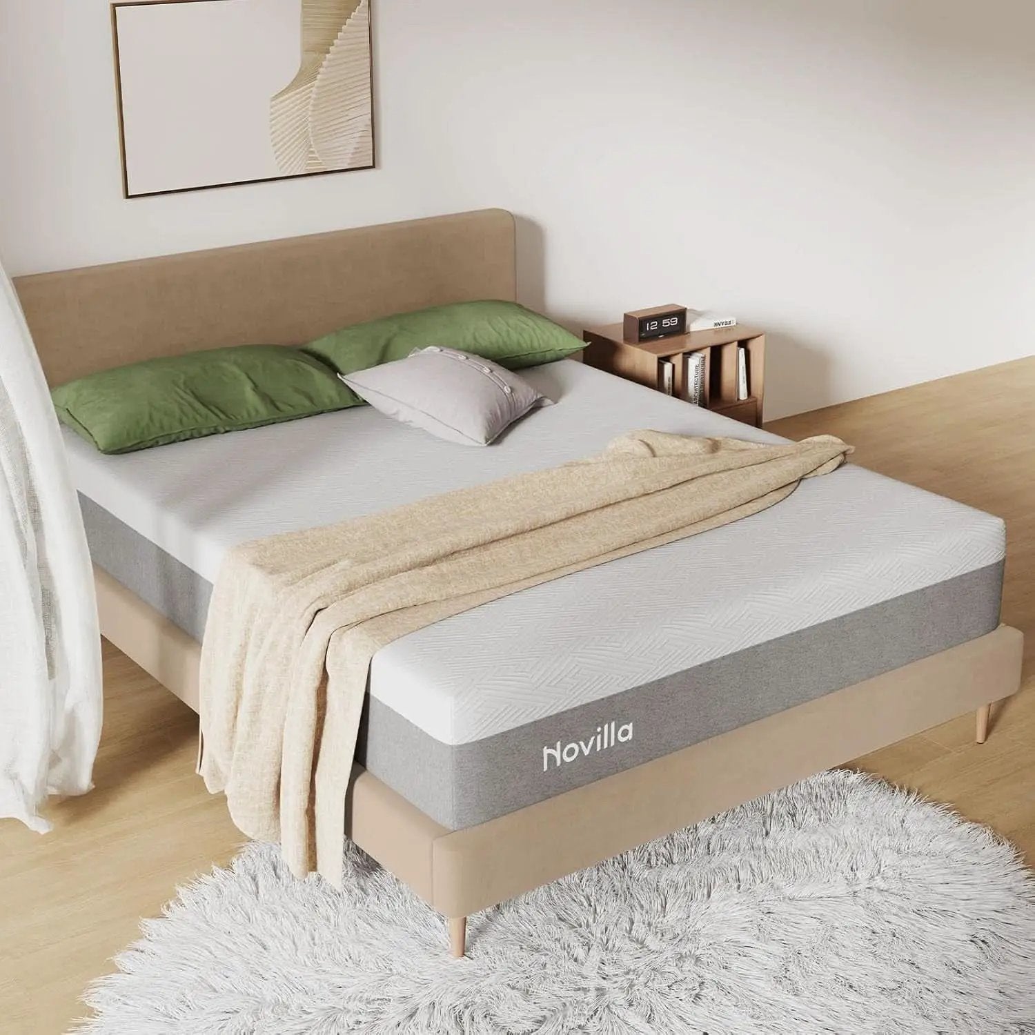 Queen Memory Foam Mattress 12Inch Medium Plush Comfort from PriceLows™