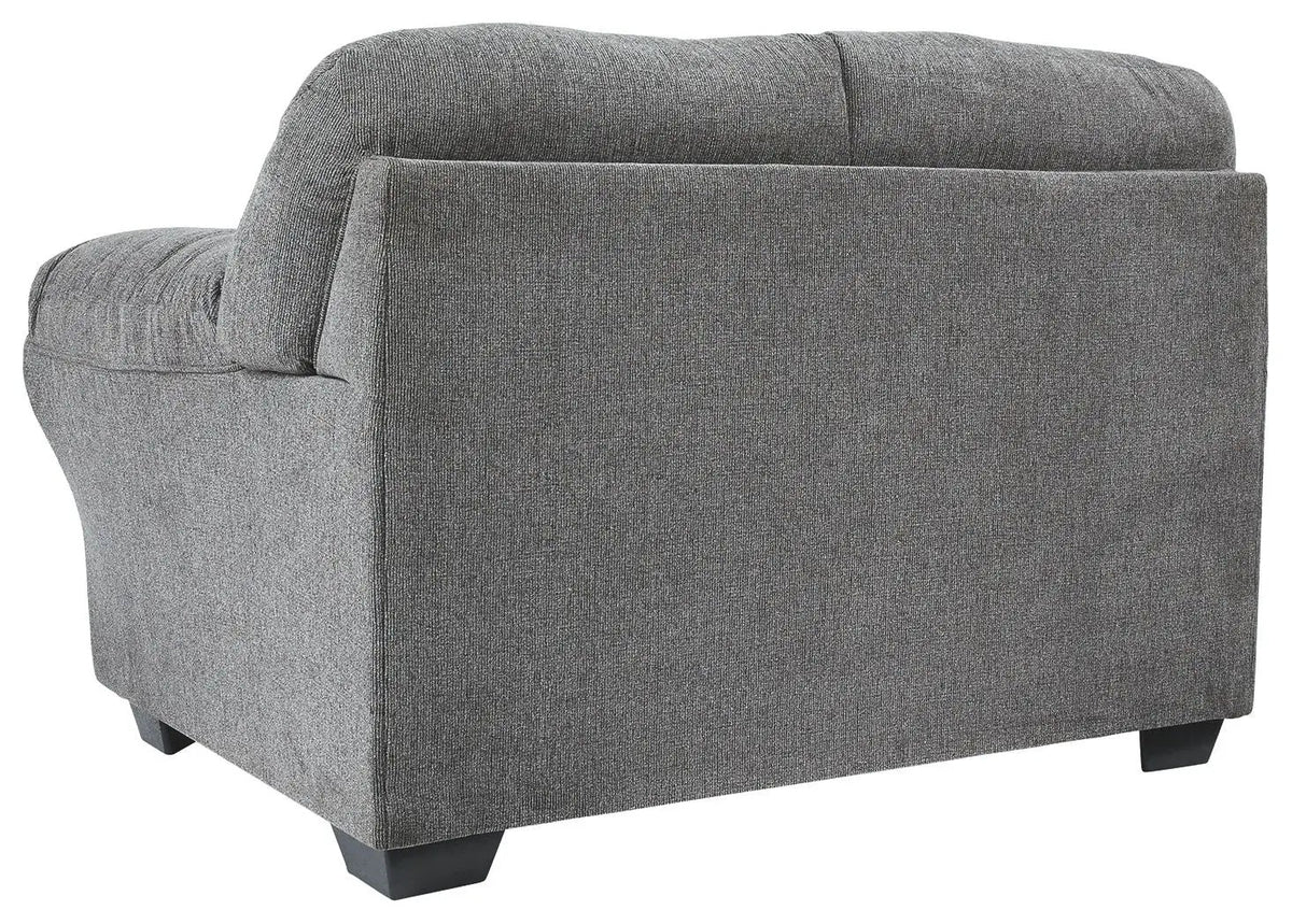 Allmaxx Loveseat | Pewter | 29 Inch Arm Height | 61 Inch Length