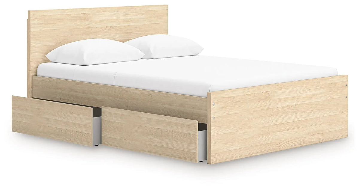 Onita Panel Platform Bed | Minimal Design | Ultra-Clean Lines | Easy-Elegant Solid Finish