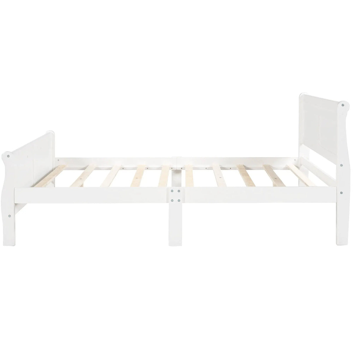 Wood Platform Bed Frame | Headboard Footboard | Wood Slat Support
