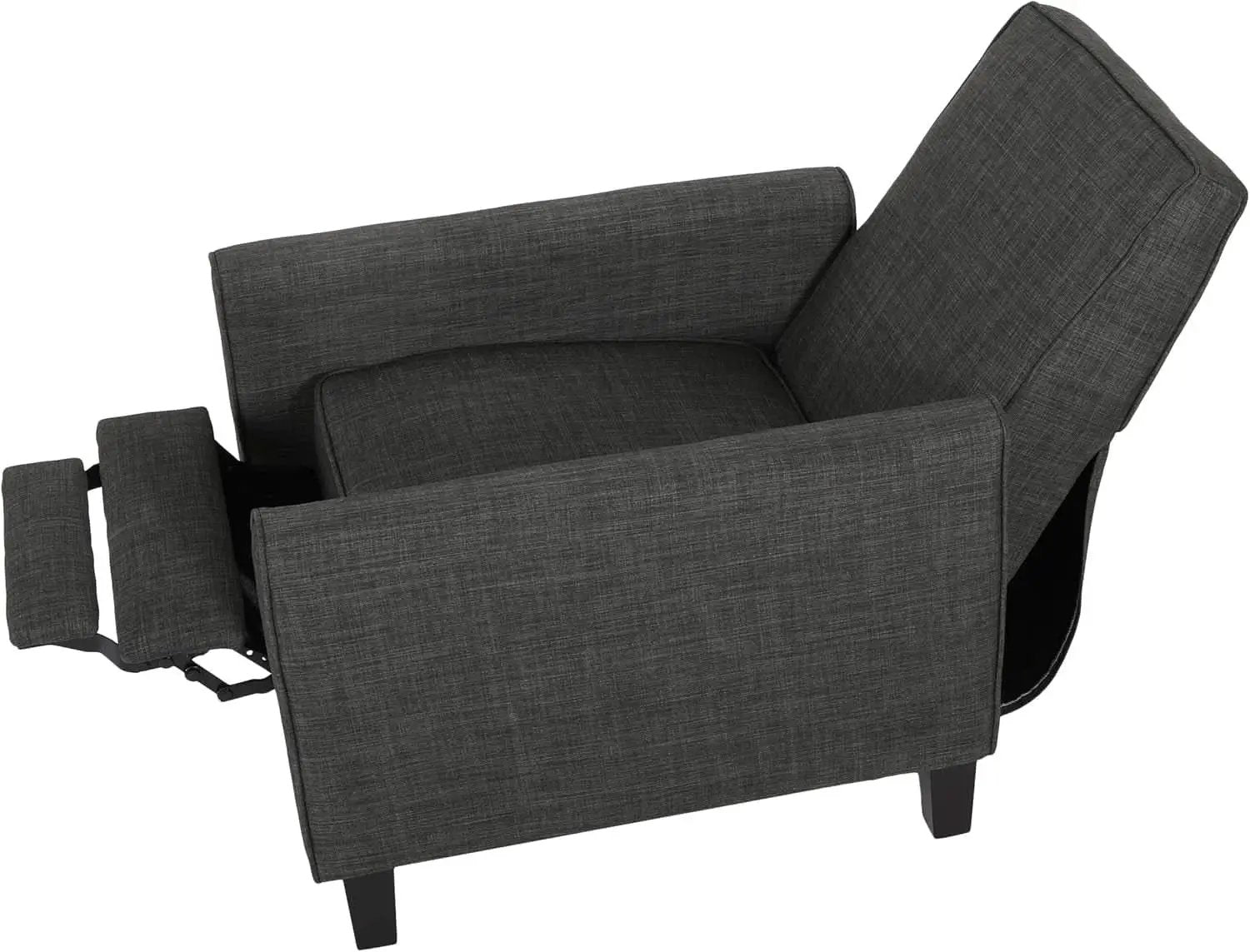 Emmie Fabric Recliner Set Of 2 Moss Gray Recliners from PriceLows™