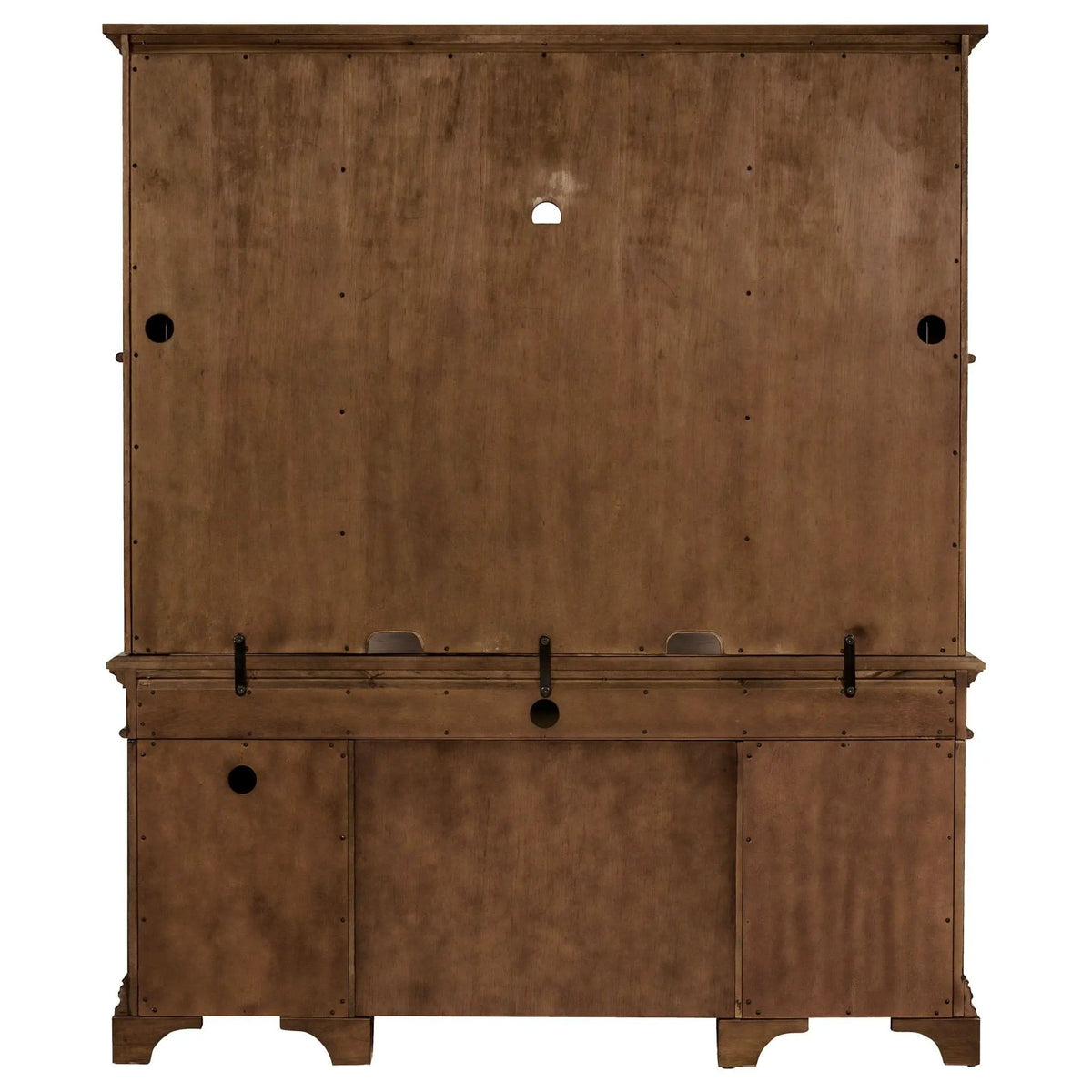 Hartshill 66-inch 5-drawer Credenza with Hutch Burnished | 66 x 24 x 78.25 in | 5-Drawer | Oak