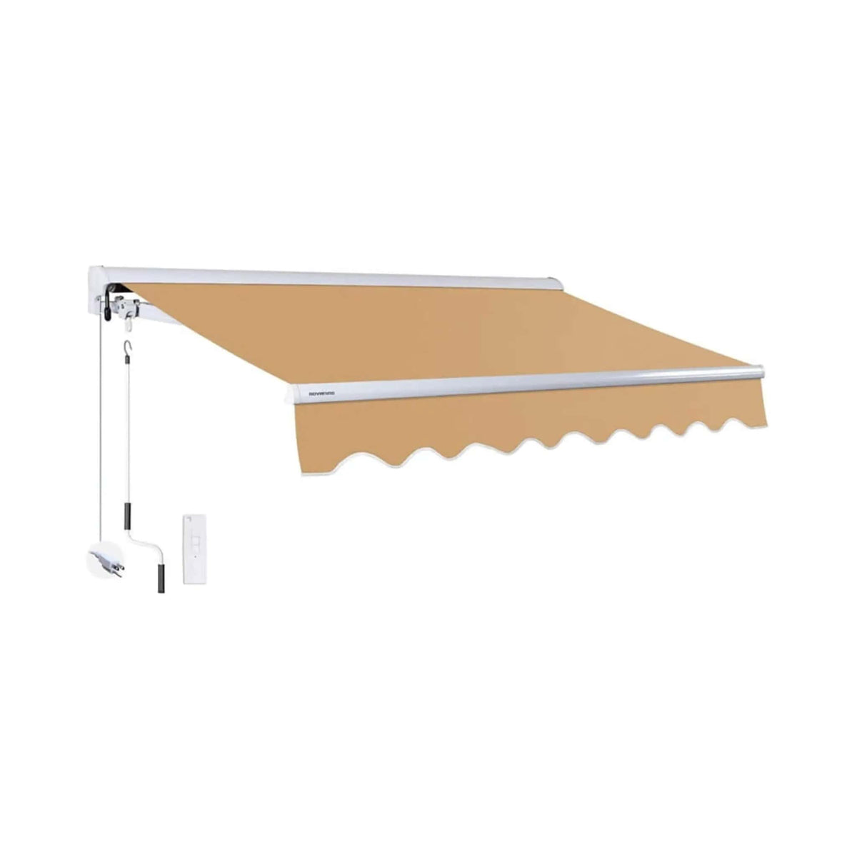Retractable Sun Shade Awning | Advaning Luxury Series | 316 Stainless Steel Cables | Solution-Dyed Acrylic