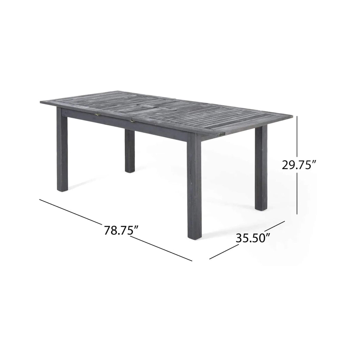 9-Piece Outdoor Dining Set With Extendable Acacia Wood Patio Table | 9-Piece | Acacia Wood | Outdoor Furniture Set