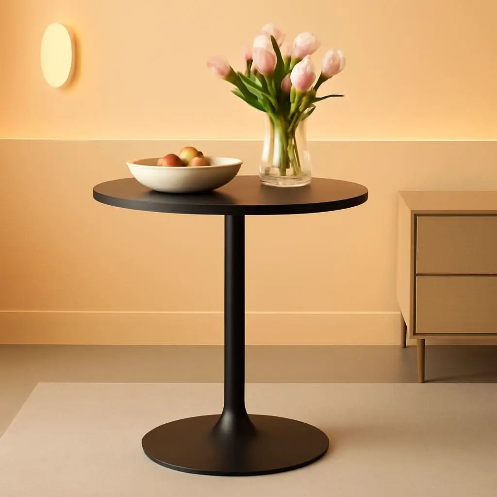 40 Inch Round Bistro Pub Table Industrial Grade MDF Top from PriceLows™
