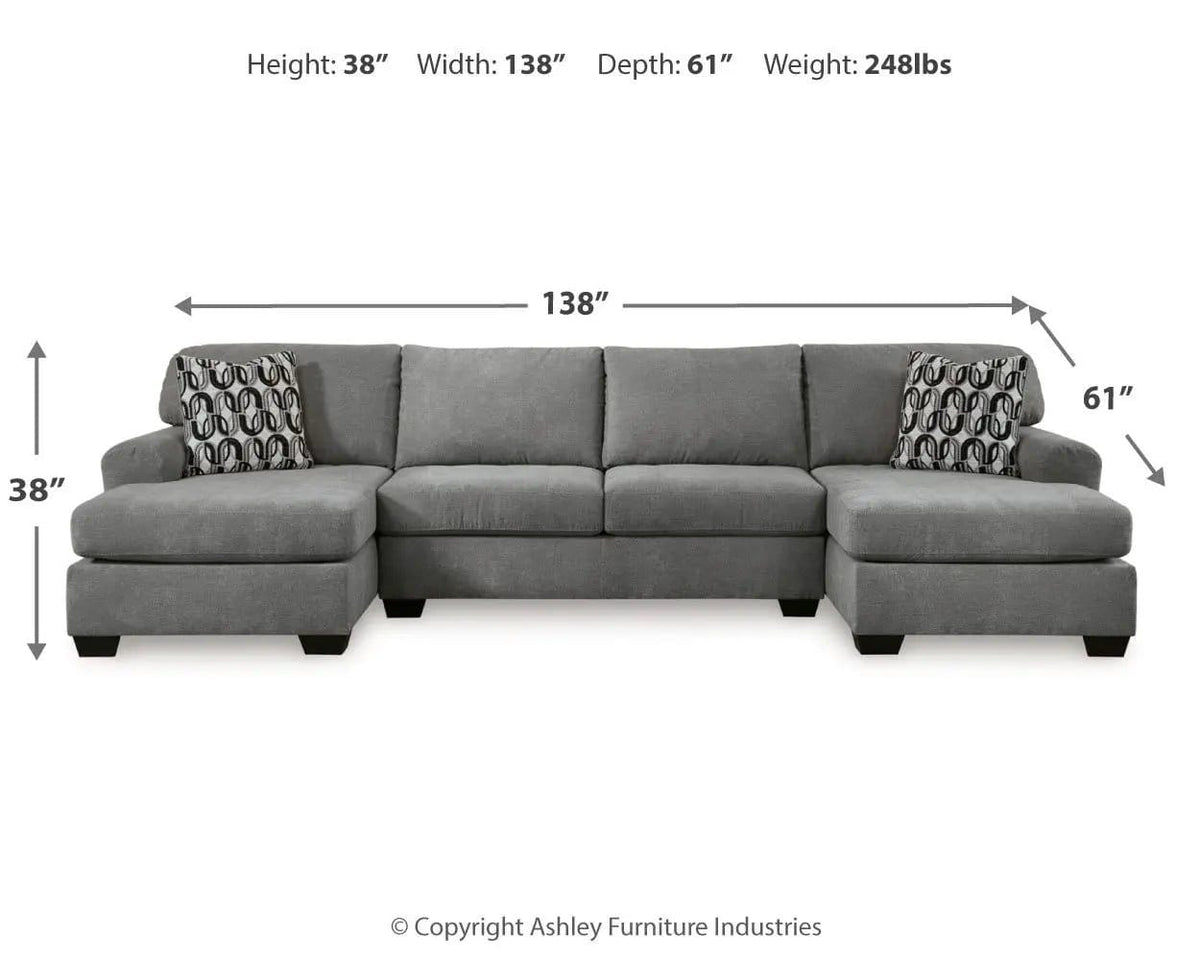 Birkdale Court 3 Piece Sectional | 3-Piece Set | Living Room Furniture | Living Room