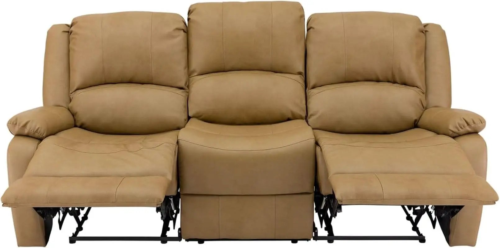 80 Inch RV Triple Recliner Sofa With Wall Hugger Console from PriceLows™