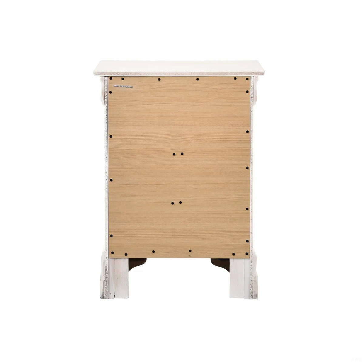 Louis Phillipe Nightstand | Traditional Wood Design | English Dovetailed Drawers | Metal Center Guides
