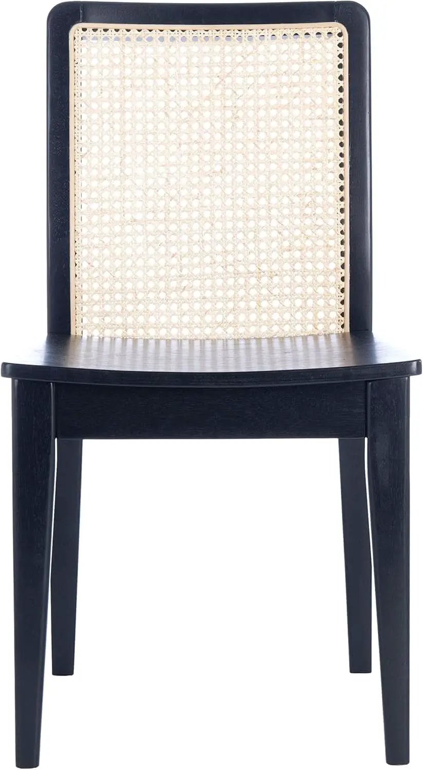 Dining Chairs Set Of 2 Black Natural Rattan Back For Dining Room from PriceLows™