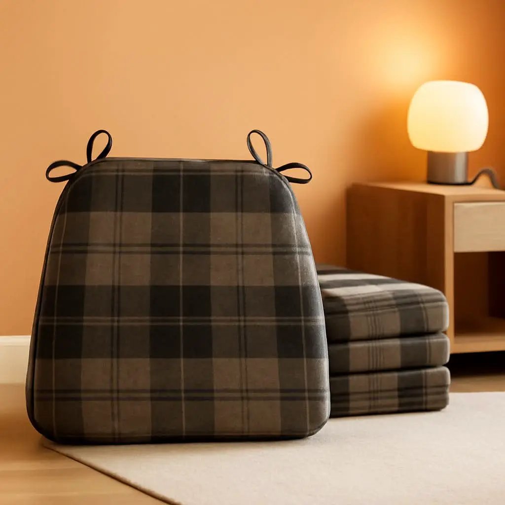 D Shaped Chair Cushions 2 Inch Thick Brown 17x16 Pads from PriceLows™
