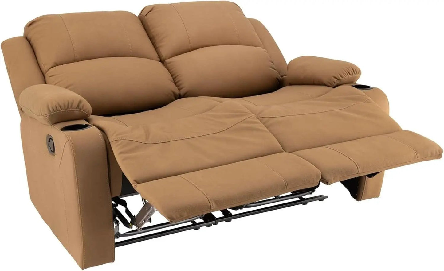 58 Inch Wall Hugger RV Theater Recliner Sofa Sand Double from PriceLows™