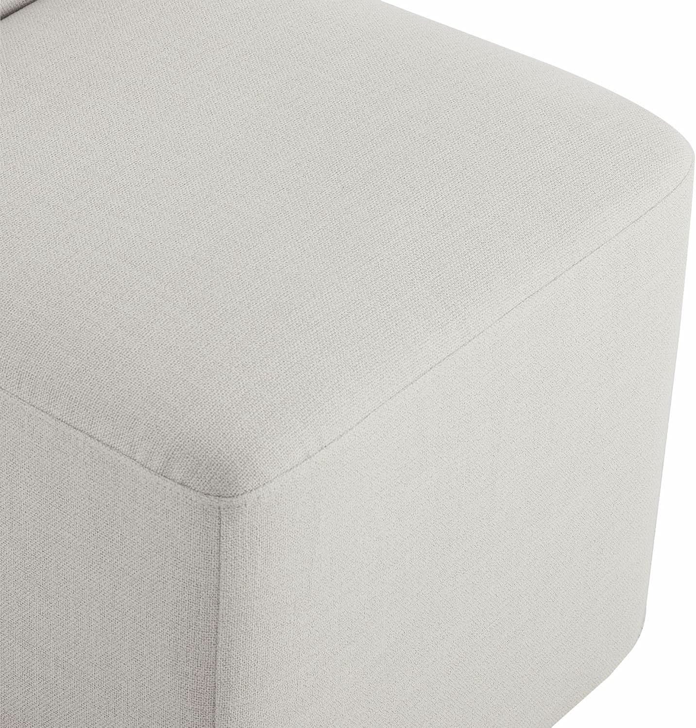 2 Linen Upholstered Armless Dining Chairs With Casters from PriceLows™