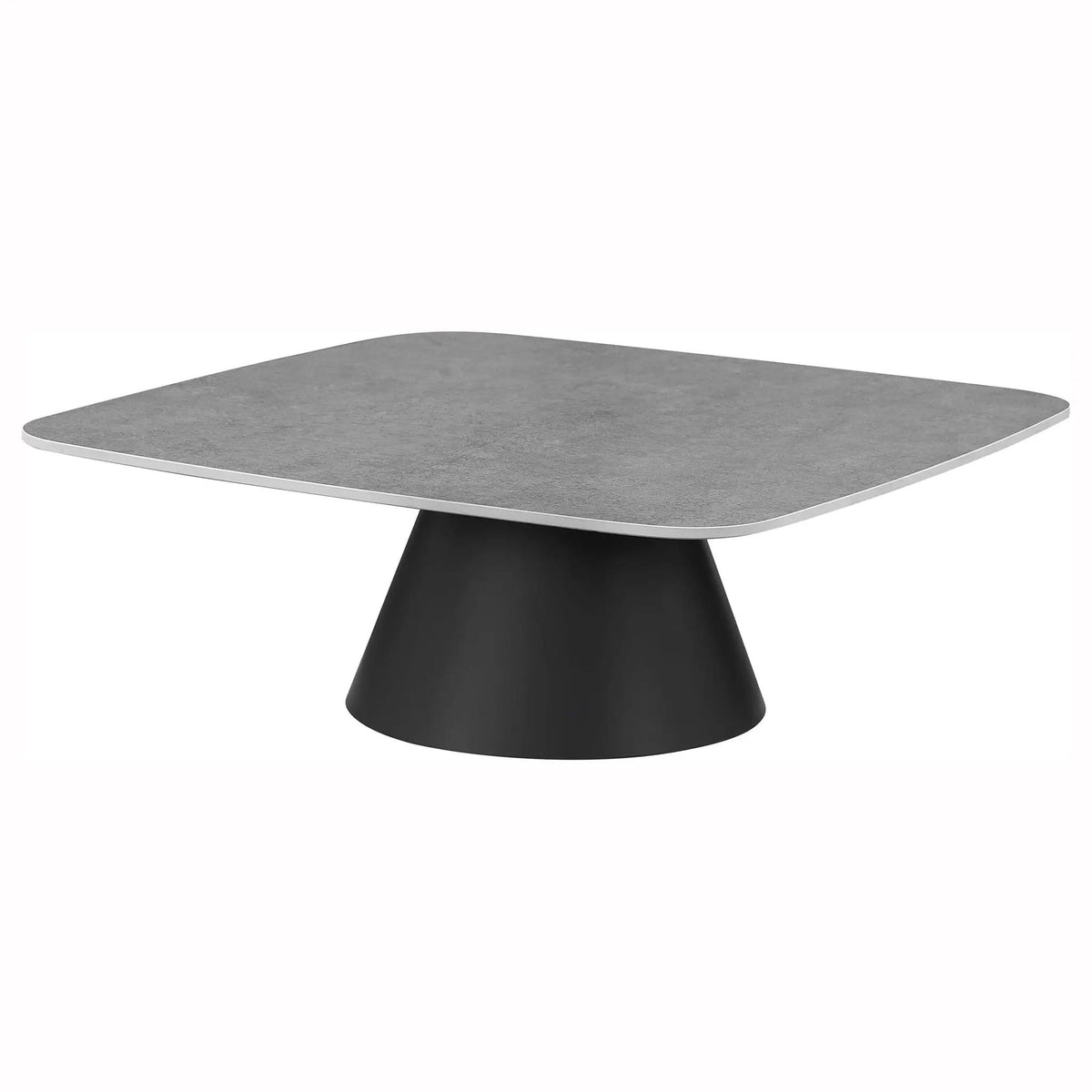 Eason 2-piece Cocktail Coffee Table Set Concrete and | 2-Piece Set | Concrete | Black