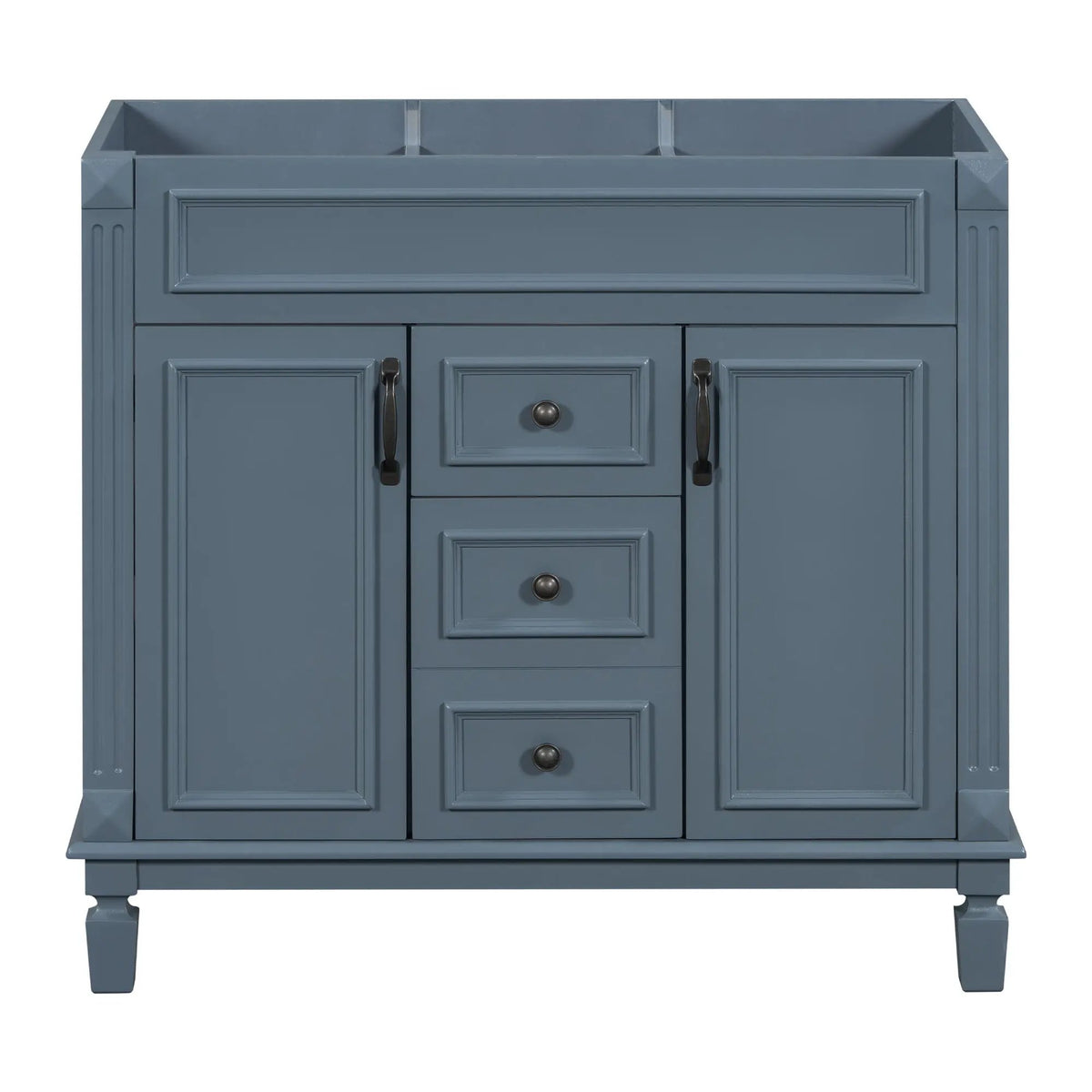 Bathroom Vanity Cabinet | 35.3 Inch Width | 2 Soft Closing Doors | 2 Drawers