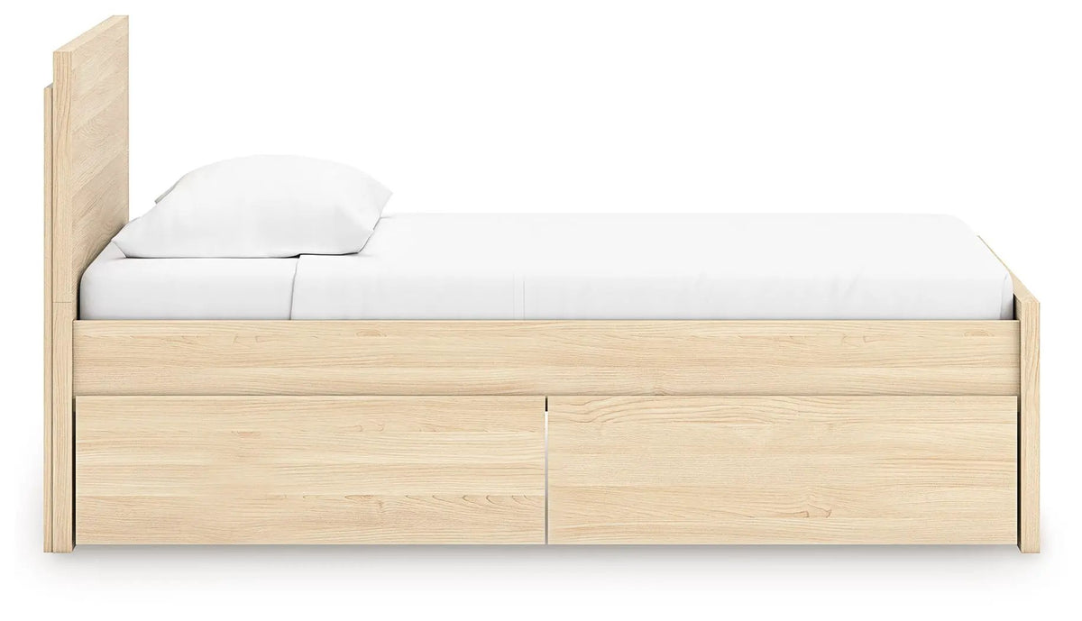 Onita Panel Platform Bed | Minimal Design | Ultra-Clean Lines | Easy-Elegant Solid Finish