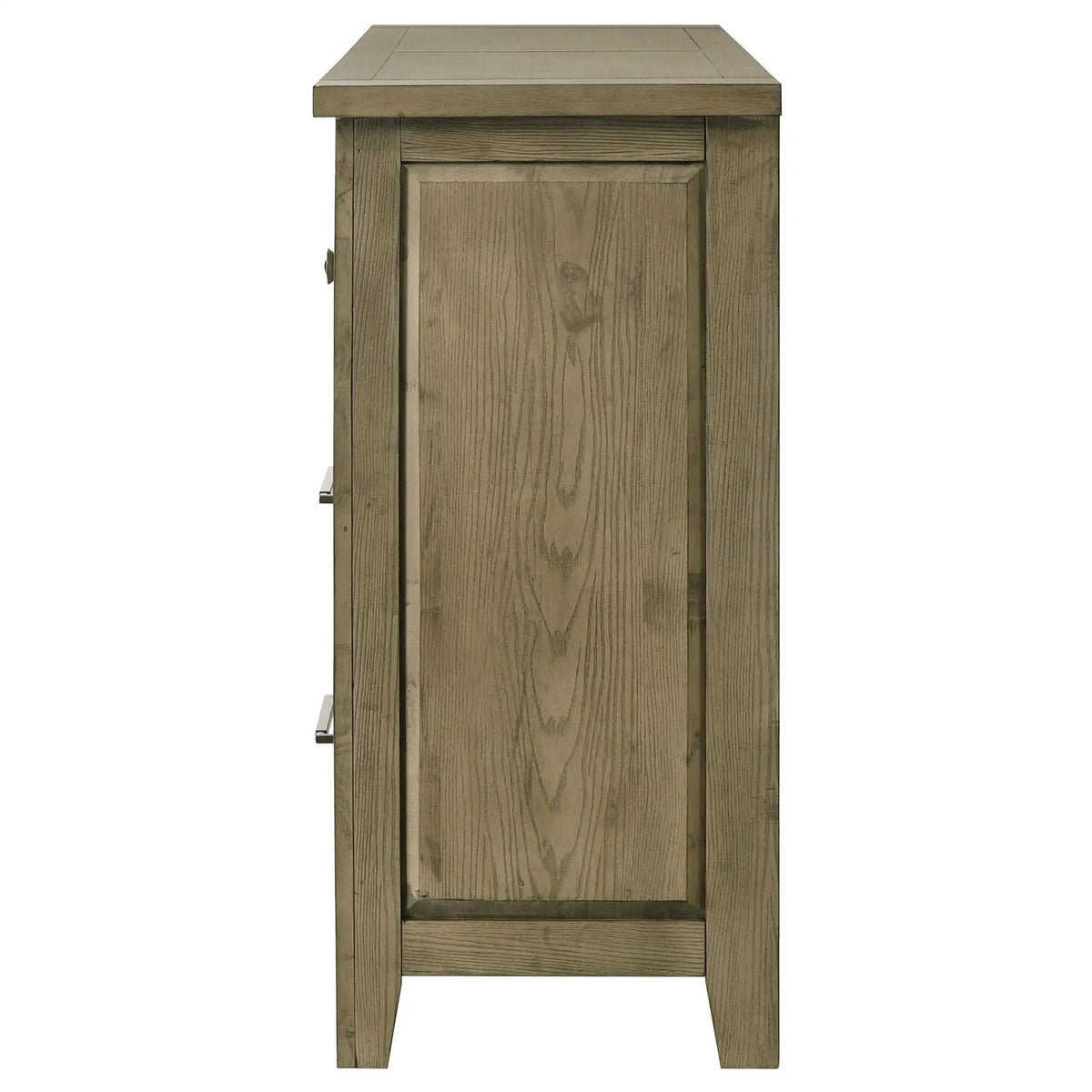 Hazlewood 6-drawer Bedroom Dresser Cabinet Vineyard | 61 x 17.25 x 37.75 in | Rubberwood & Engineered Wood | Oak