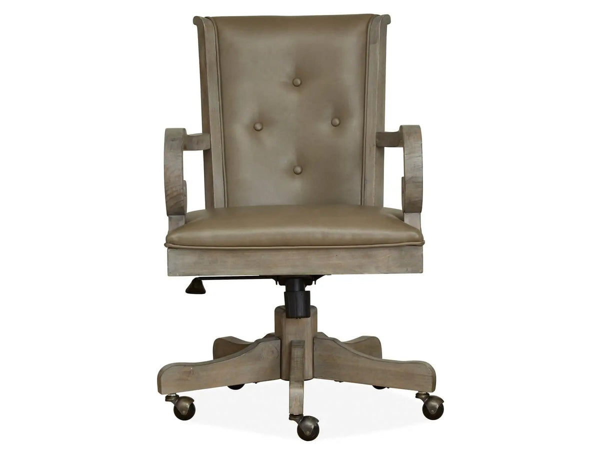 Tinley Park Fully Upholstered Swivel Chair | 26.16 x 22.5 x 36.25 in | Wood | Dove Tail Gray
