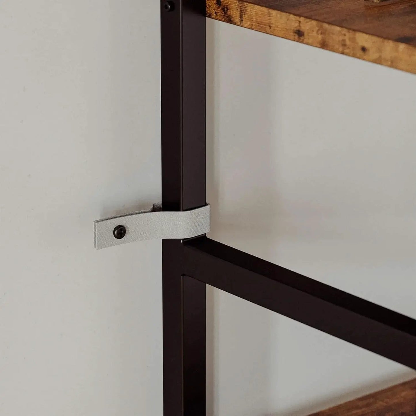 Triple Wide 5 Tier Industrial Bookshelf Matte Black from PriceLows™