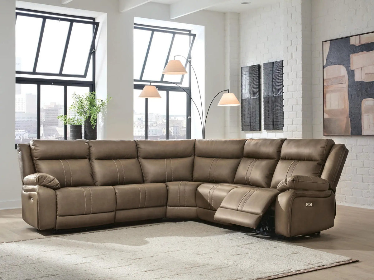 Reclining Sectional | Power Recline | Adjustable Headrests