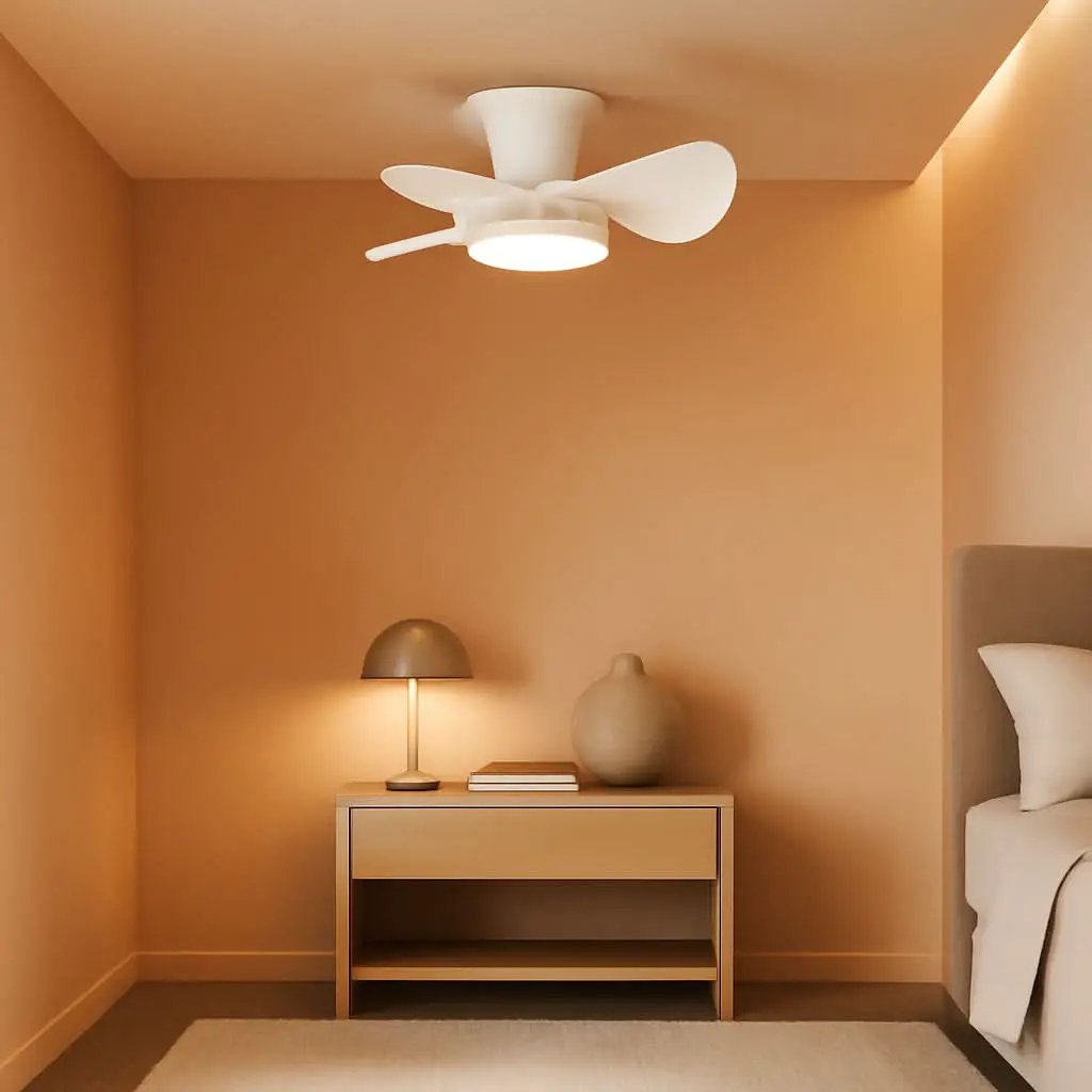 22 Inch Quiet Ceiling Fan With LED Light And Remote Control from PriceLows™