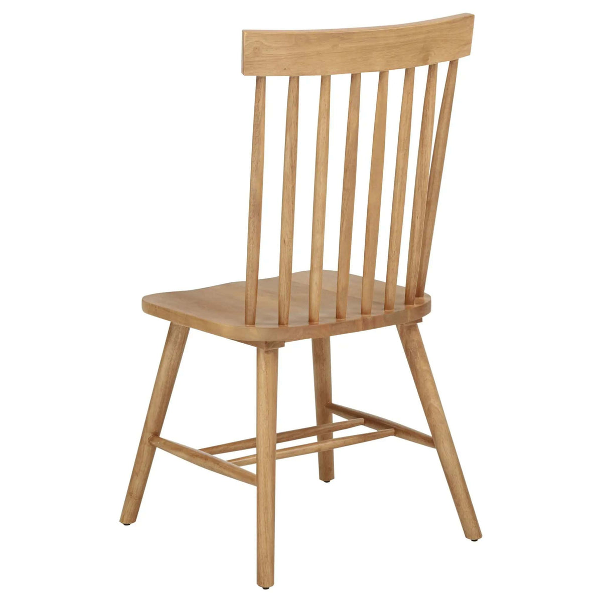 Andrews Windsor Spindle Back Dining Side Chair Light Ash (Set of 2) | 19 x 21.25 x 39.25 in | Rubberwood & Veneer | Dining Room
