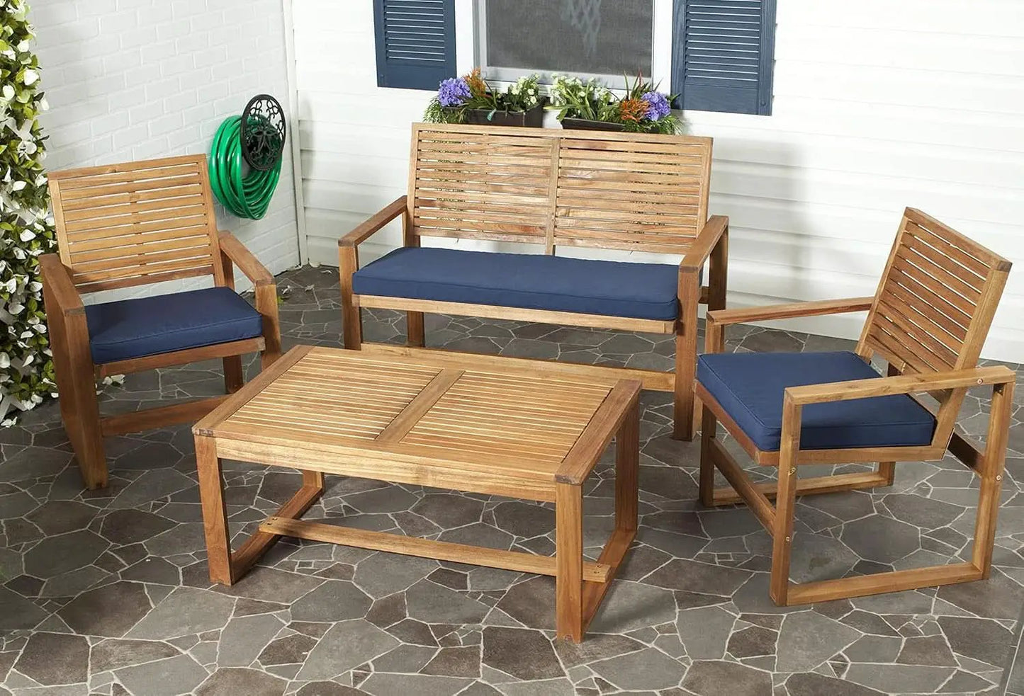 Acacia Patio Furniture Set for Outdoor Dining Comfort from PriceLows™
