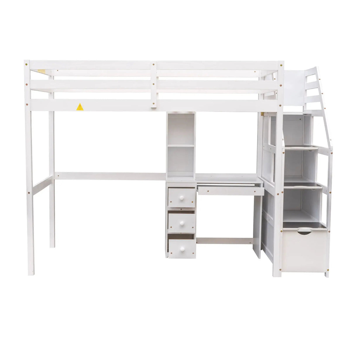 Loft Bed | Separable Design | Storage Staircase | Pine Frame