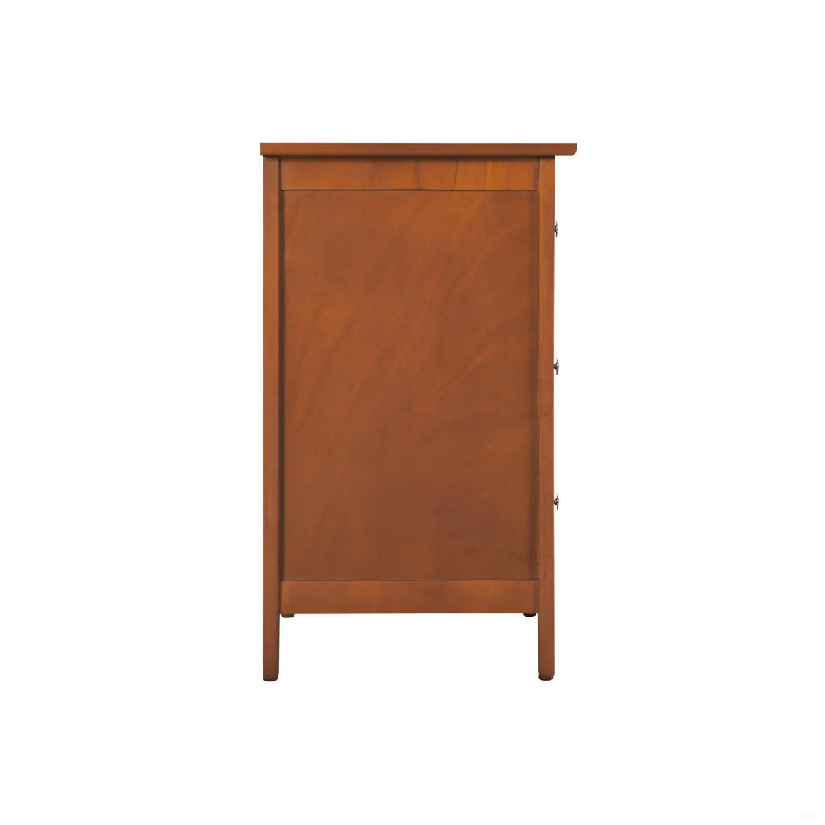 Nightstand | 3 Drawer | Real Wood Veneer | Nickel Hardware