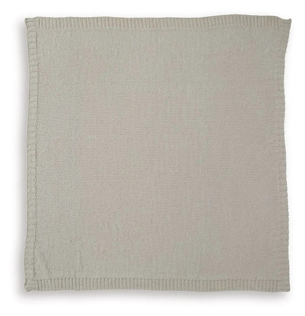 Anawood Knit Throw Blanket | Neutral Hue | Textural Knit Construction | 50 x 60 Inch