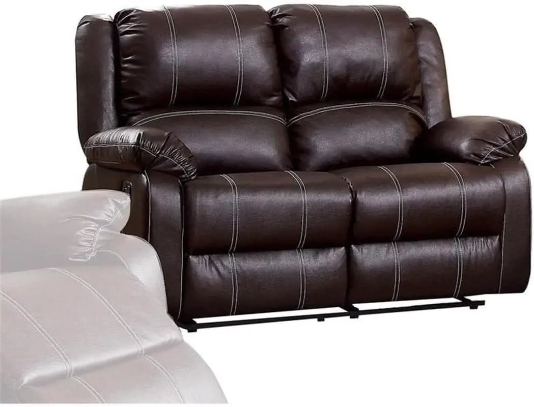 Brown Recliner Loveseat Modern Living Room Furniture from PriceLows™