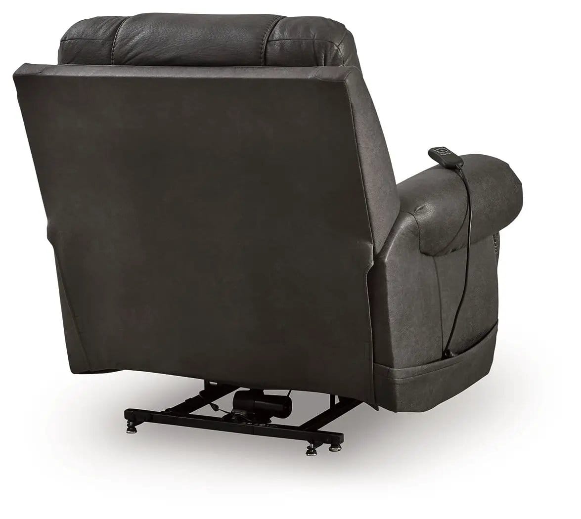 Revived and Restored Power Lift Recliner Lift Chair | 2 Pieces | Faux Leather & Steel | Living Room