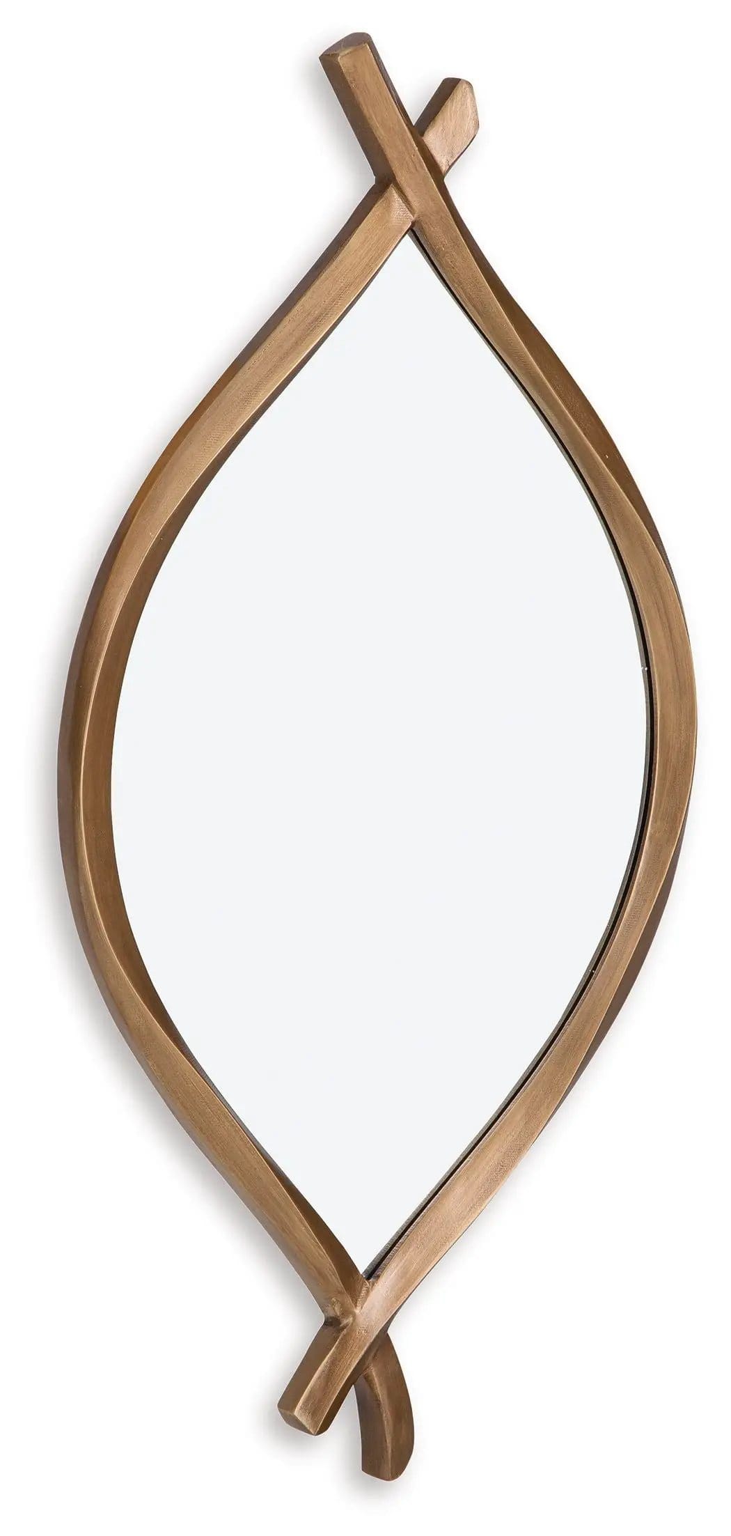 Bartner Accent Mirror | 18 x 1.25 x 36 in | Metal | Antique Gold Finish