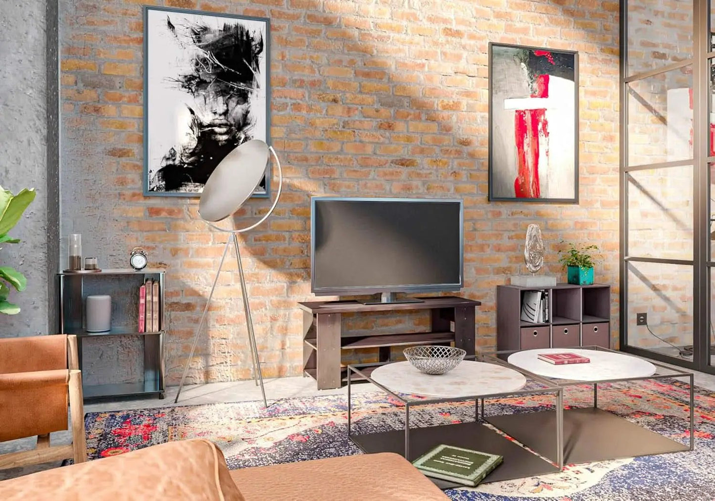 Jaya 3 Tier Walnut Bookcase Display Rack for Living Room from PriceLows™