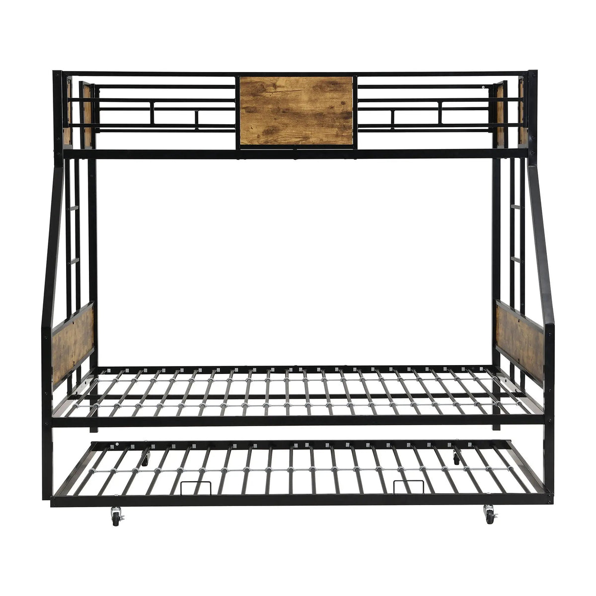 Modern Metal Bunk Bed | Dual Side Ladder | Steel Construction