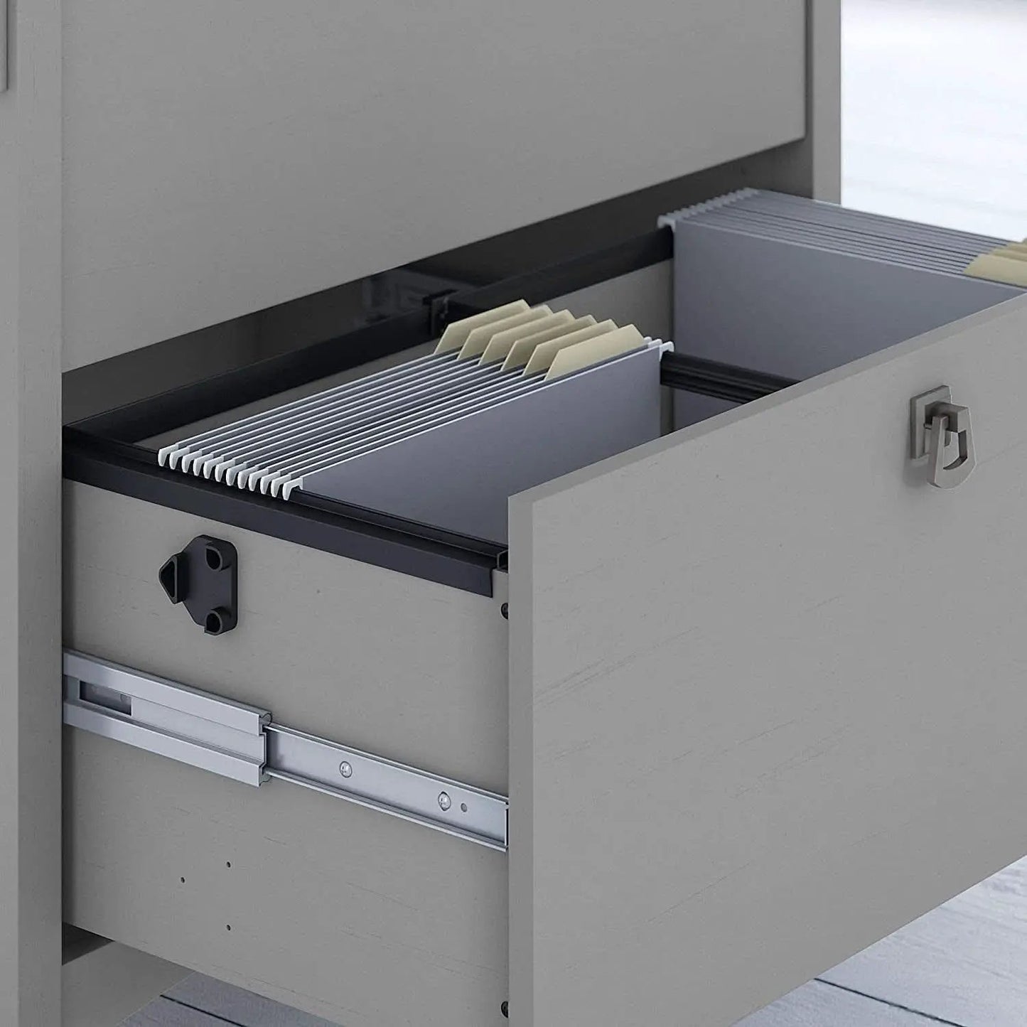 60W L Shaped Desk With Hutch And File Cabinet Home Office from PriceLows™
