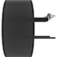 Round Rubber Wall Mirror 37 Inch Diameter With Protective Rubber Frame from PriceLows™