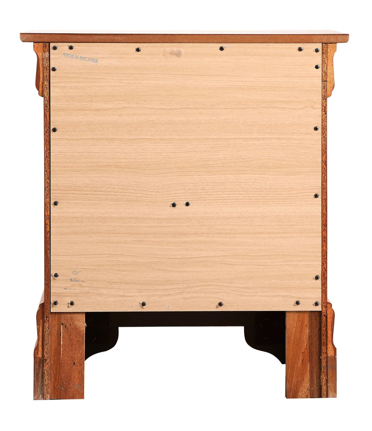 Louis Phillipe Nightstand | Traditional Wood Design | English Dovetailed Drawers | Metal Center Guides