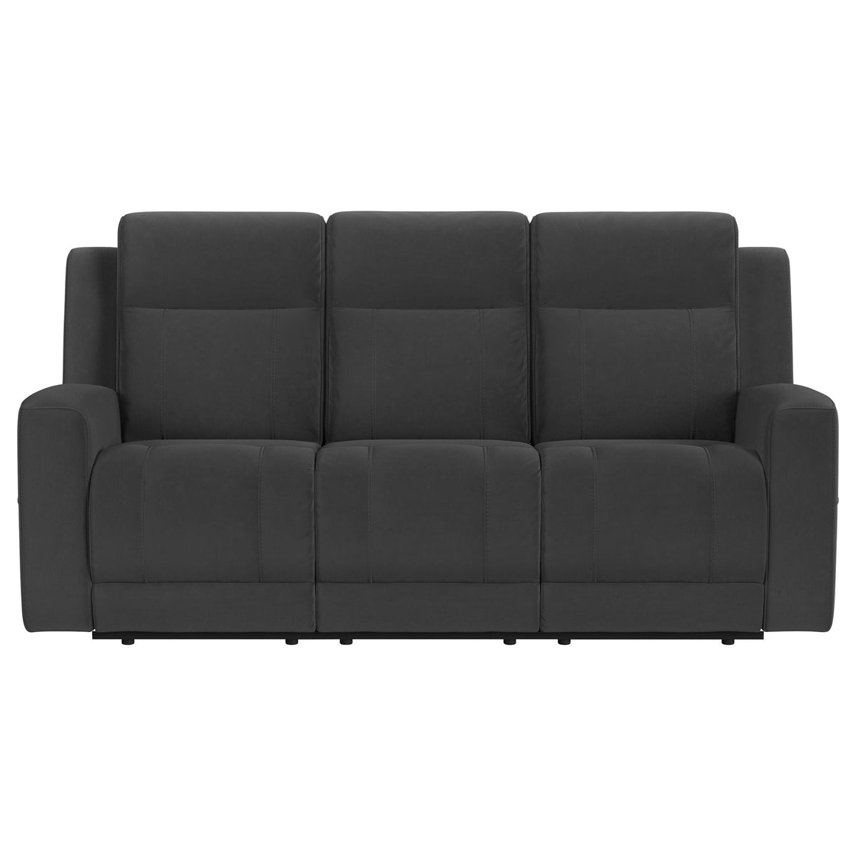 Brentwood 2-piece Upholstered Reclining Sofa Set | 2-Piece Set | Living Room Furniture | Charcoal