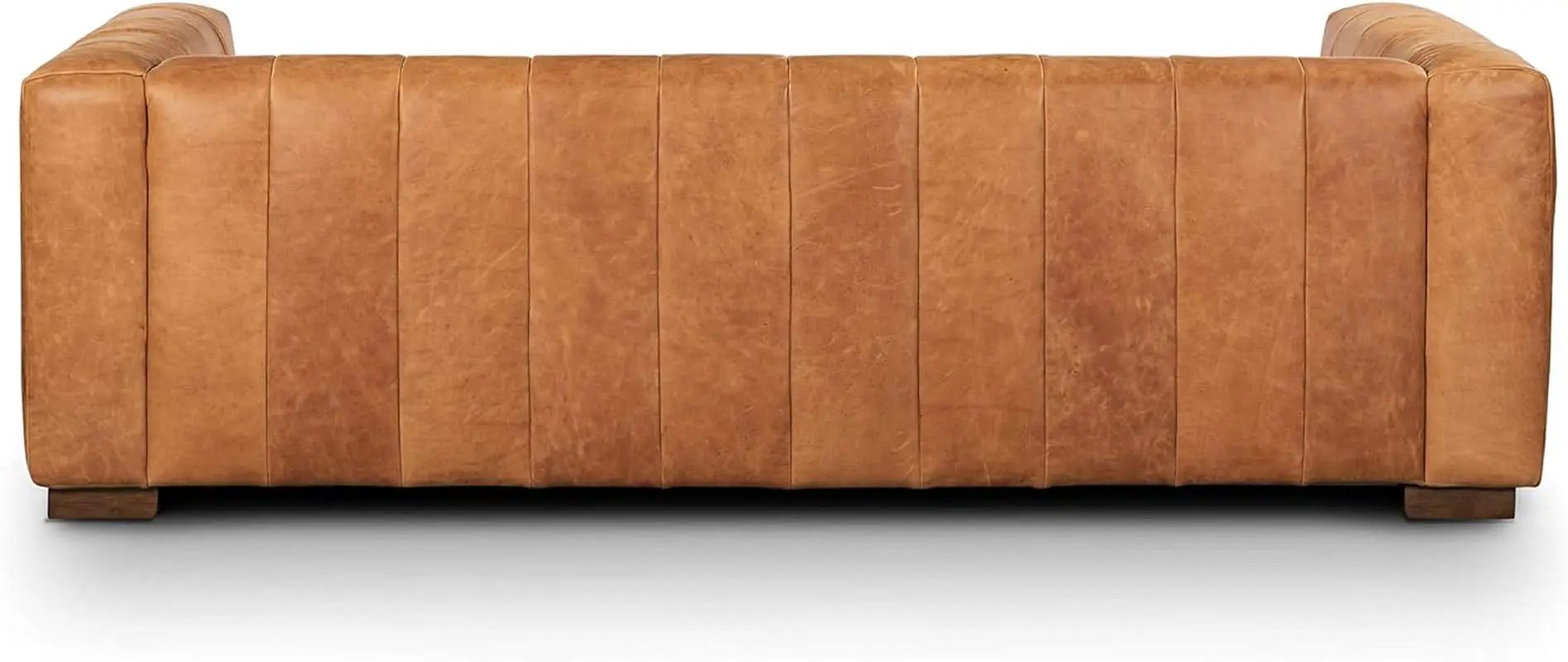 Canale 86 Inch Sofa Full Grain Italian Leather Cognac Tan from PriceLows™