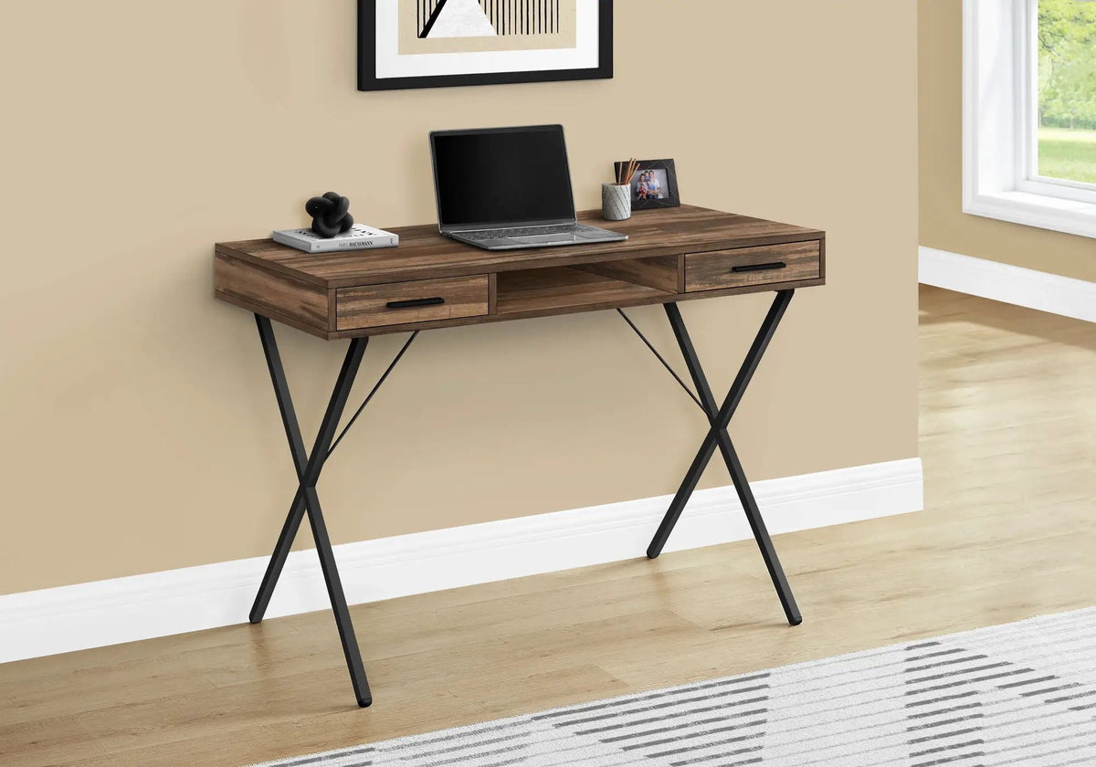 Computer Desk With Drawers | 42 Inch Width | Left Or Right Setup | Laptop Friendly