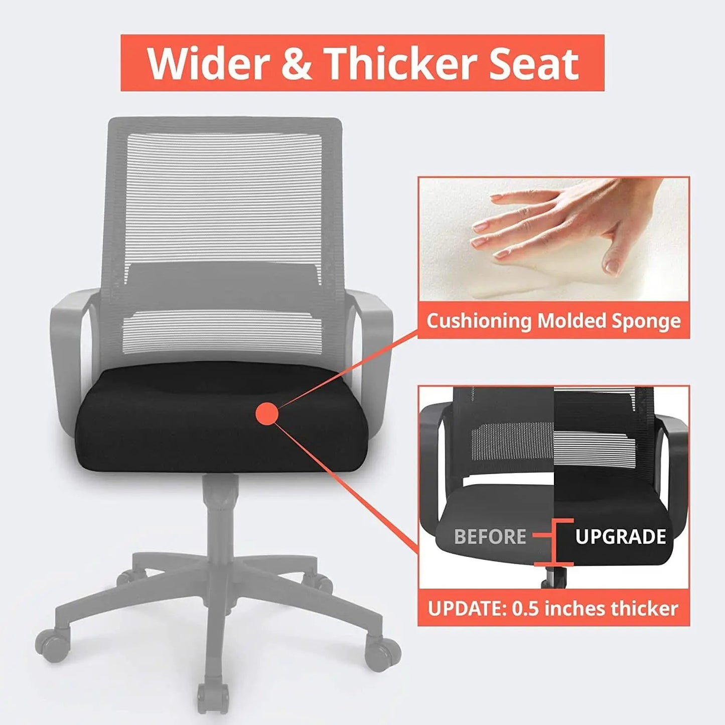 Ergonomic Mesh Office Chair With Lumbar Support And Breathable Back from PriceLows™