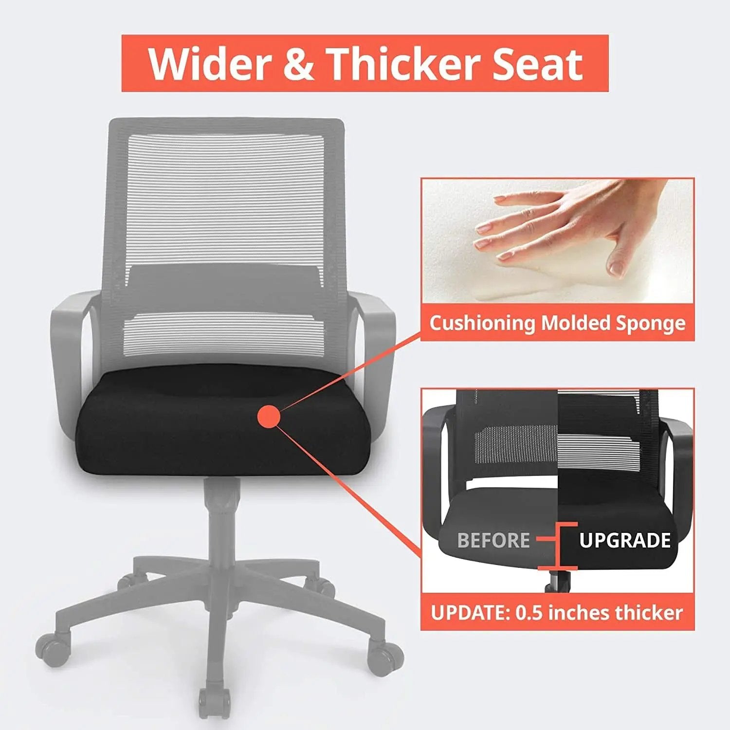 Ergonomic Mesh Office Chair With Lumbar Support And Breathable Back from PriceLows™