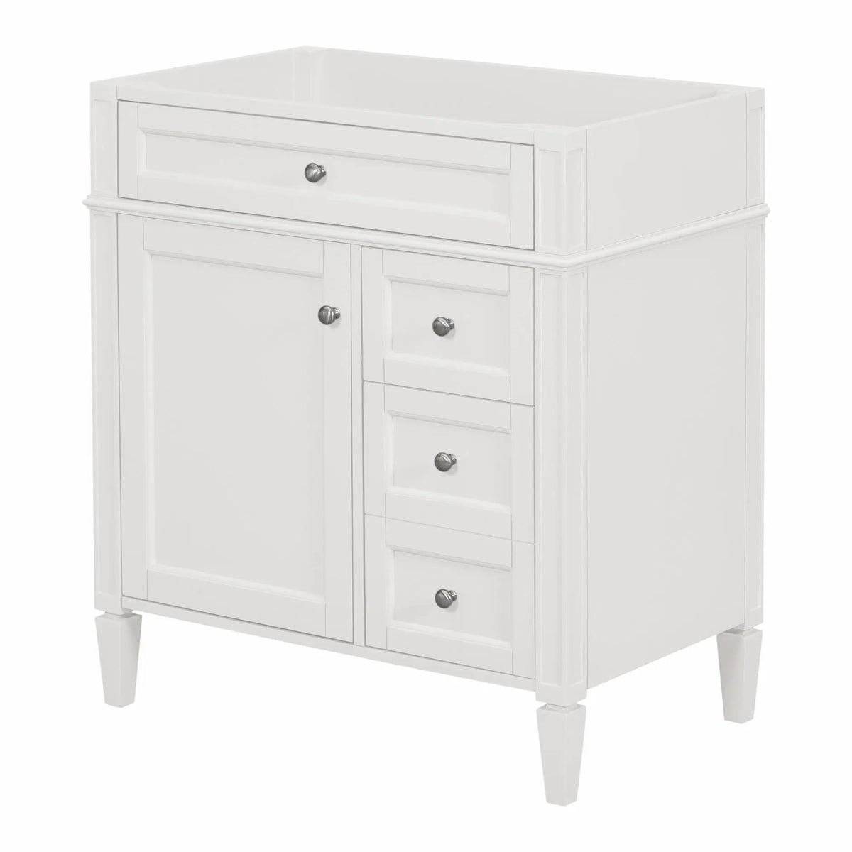 Bathroom Vanity | 3 Drawers | Blue Finish | Tip Out