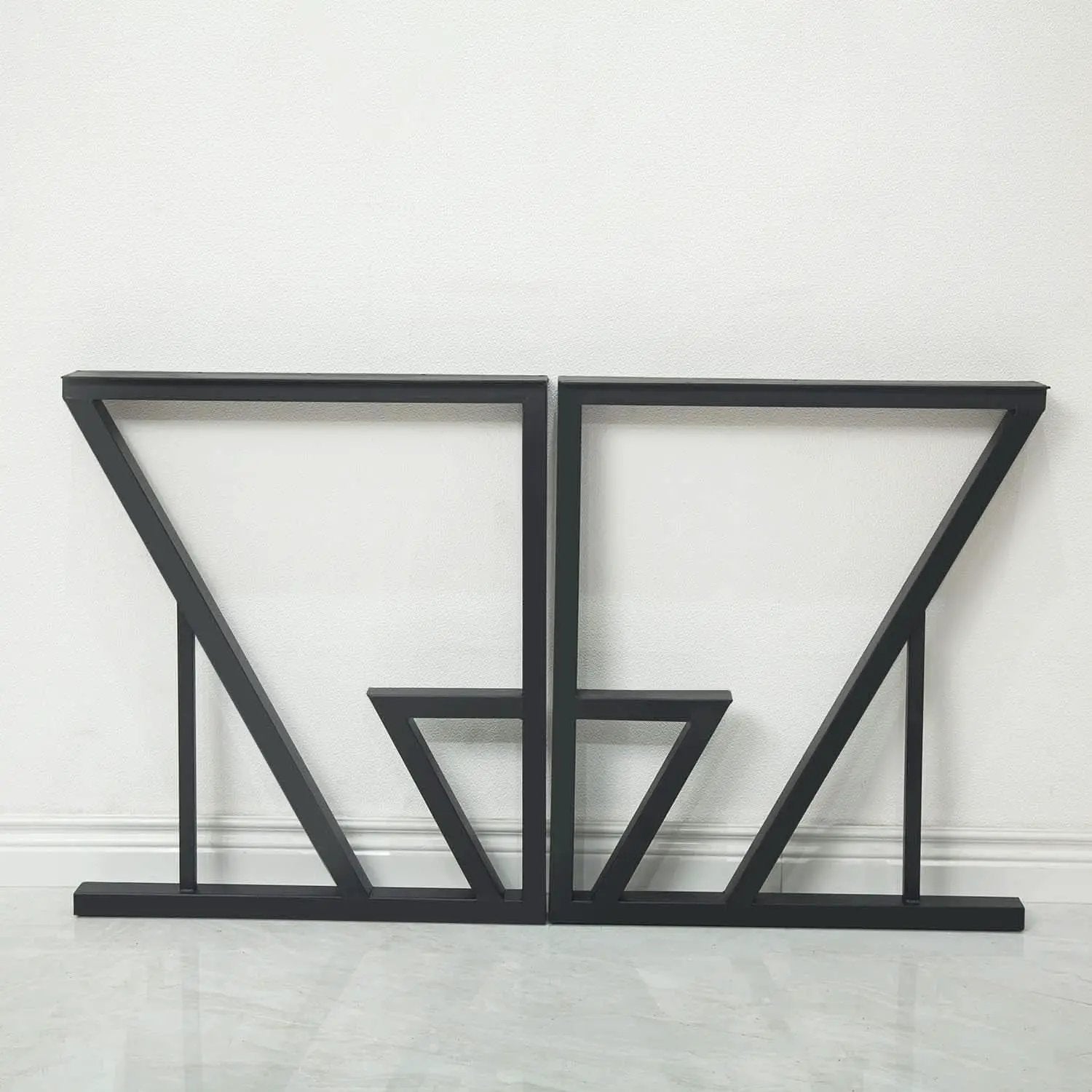 Black Iron Table Legs 28 Inches Industrial Strength from PriceLows™