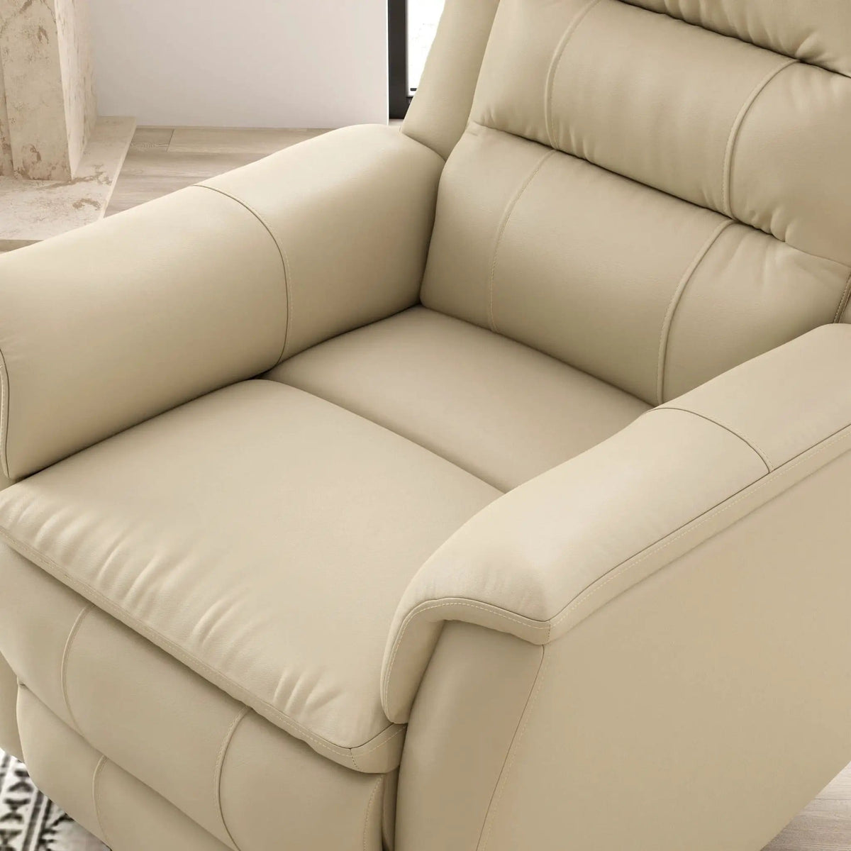 Swivel Recliner With Manual Adjustable Footrest Swivel Chair | 2 Pieces | Metal | Living Room