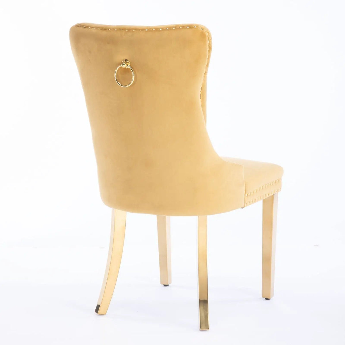 Dining Chair | Tufted Upholstery | Solid Wood Frame | Set Of 2