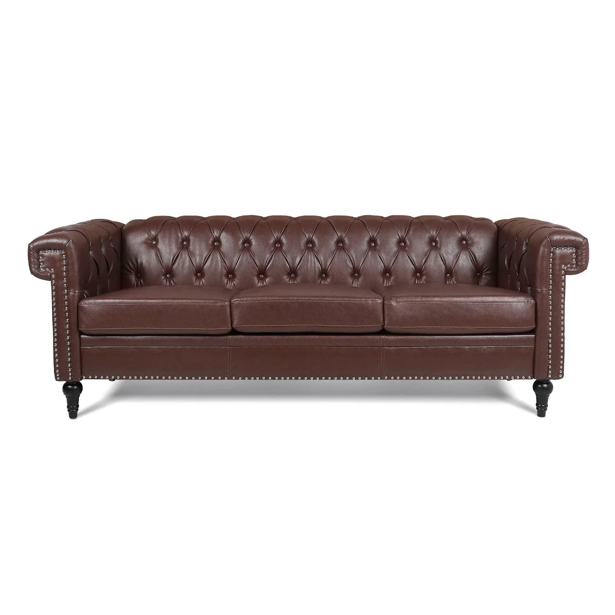 3 Seater Sofa | Square Arm Frame | Removable Cushions | High Density Fill