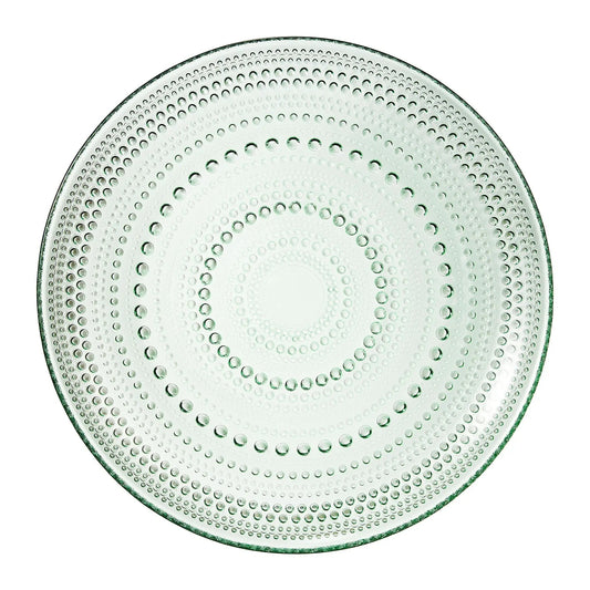 Glass Hobnail Dinner or Charger Plates | Set of 4 | Green from PriceLows™