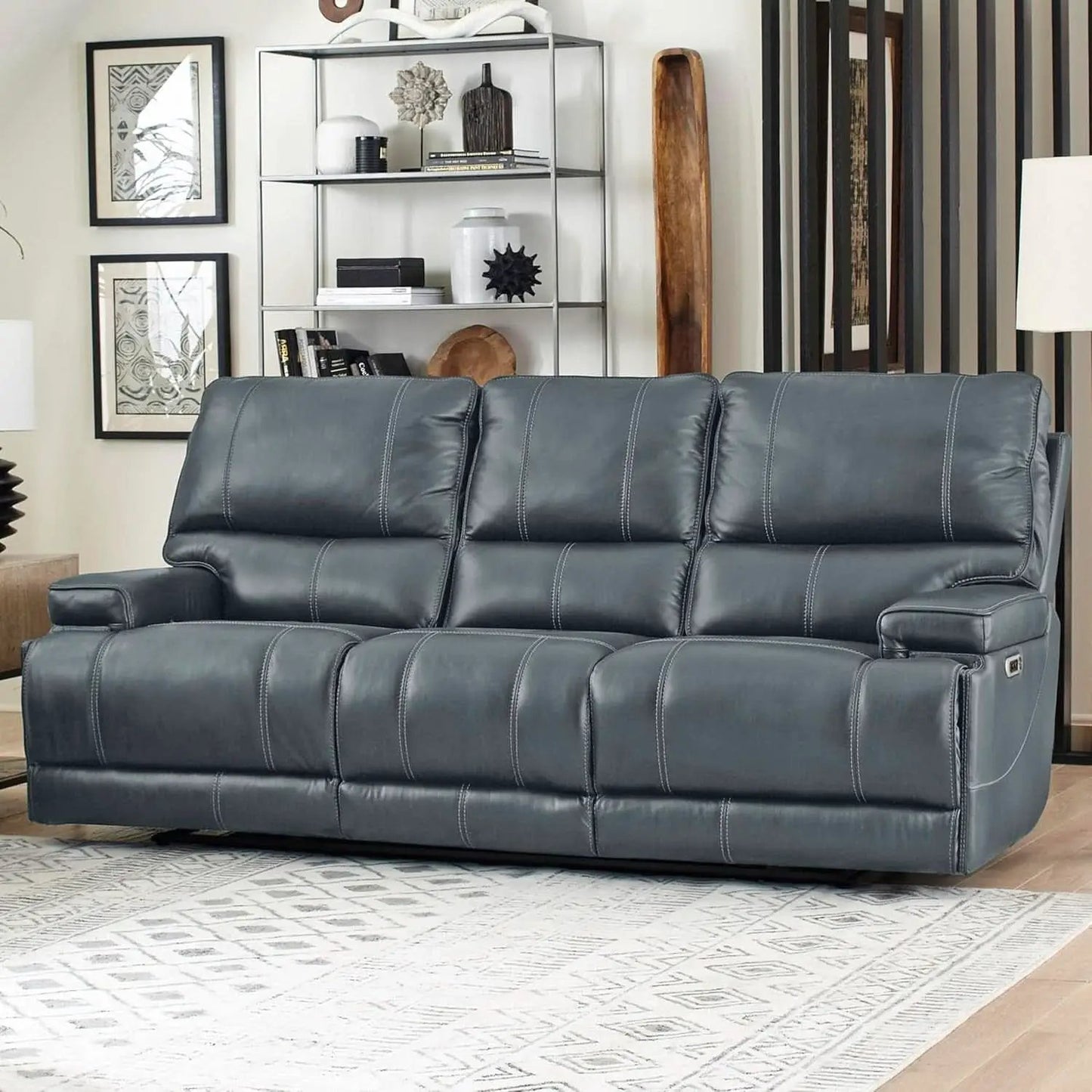 Verona Azure Cordless Power Reclining Sofa And Recliner Set from PriceLows™