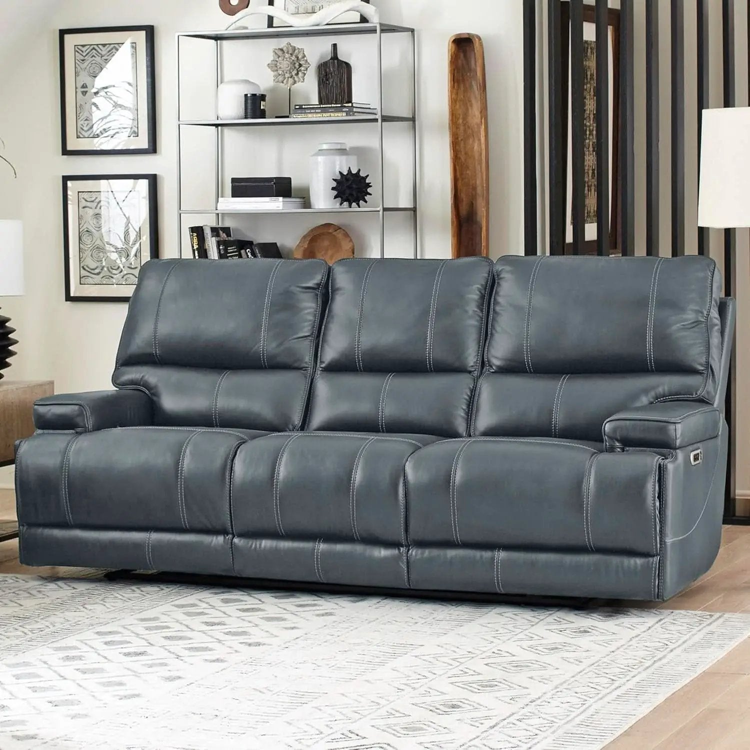 Verona Azure Cordless Power Reclining Sofa And Recliner Set from PriceLows™